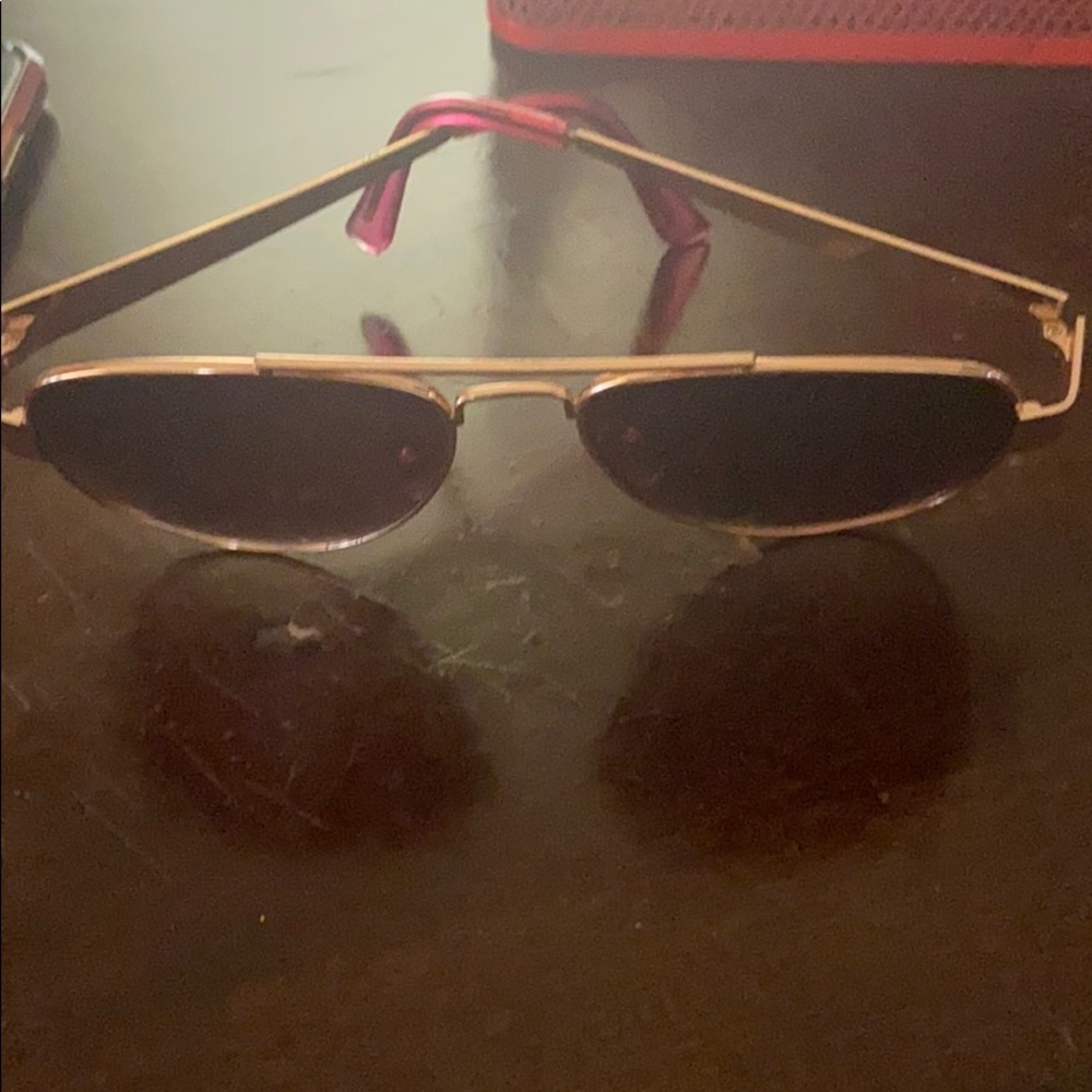 Sparkle pink sun glasses only worn once